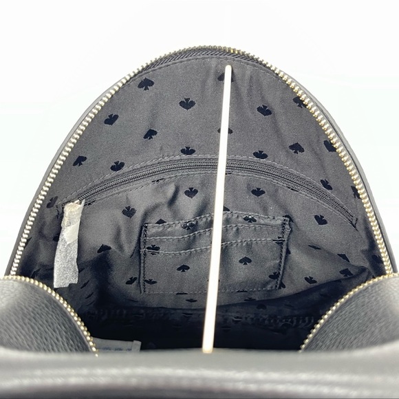 Kate Spade Leila Medium Dome Backpack Leather Black - Picture 7 of 12